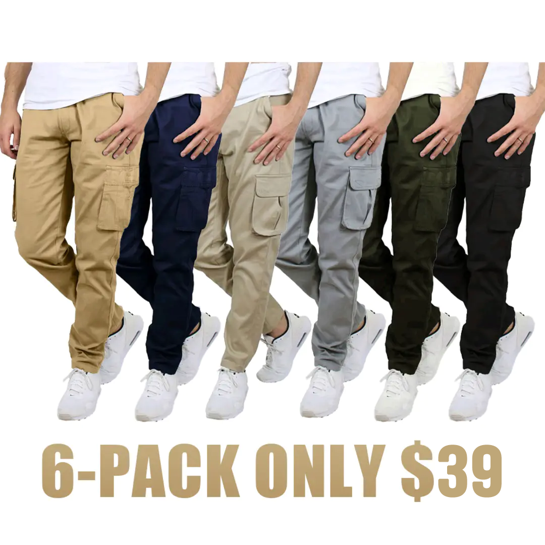 Men's Flex Stretch Cotton Cargo Pants
