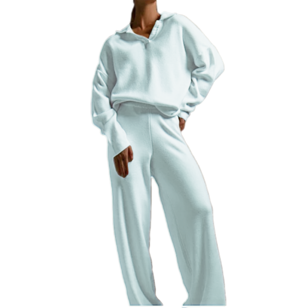 Knit Top and Wide Leg Pants 2 Piece Set