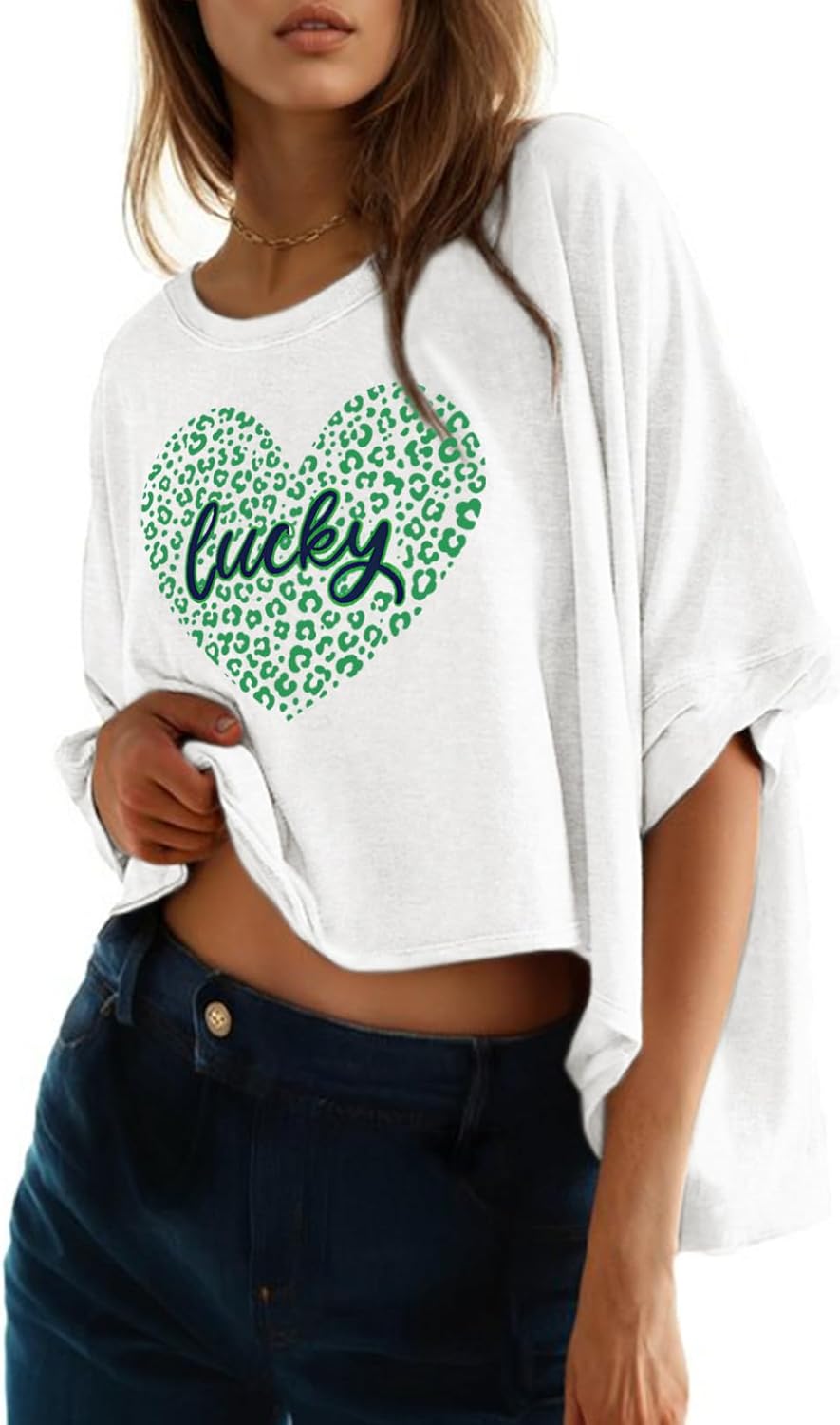 Dokotoo Summer Shirts 2025 Womens Solid T Shirts for Women Loose Oversized Tops Basic Tee