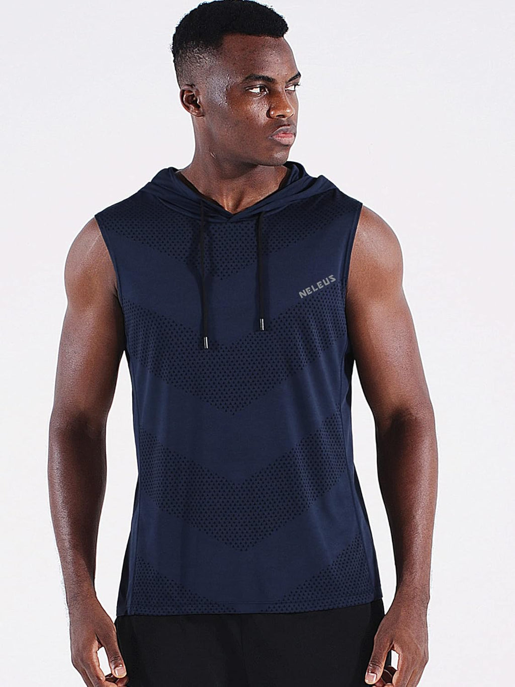 Men's Workout Tank Tops 3 Pack Sleeveless Running Shirts with Hoodie