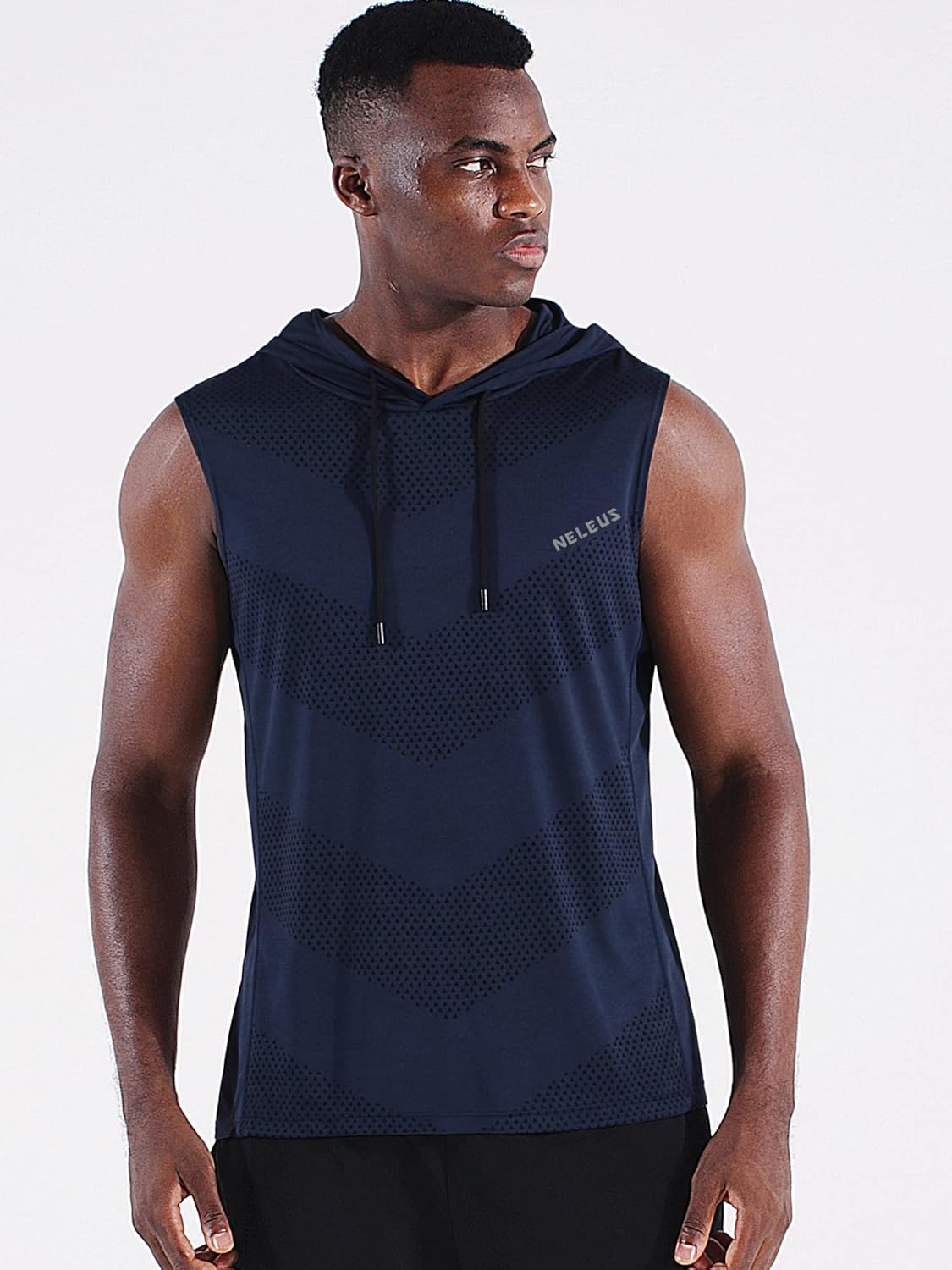 Men's Workout Tank Tops 3 Pack Sleeveless Running Shirts with Hoodie