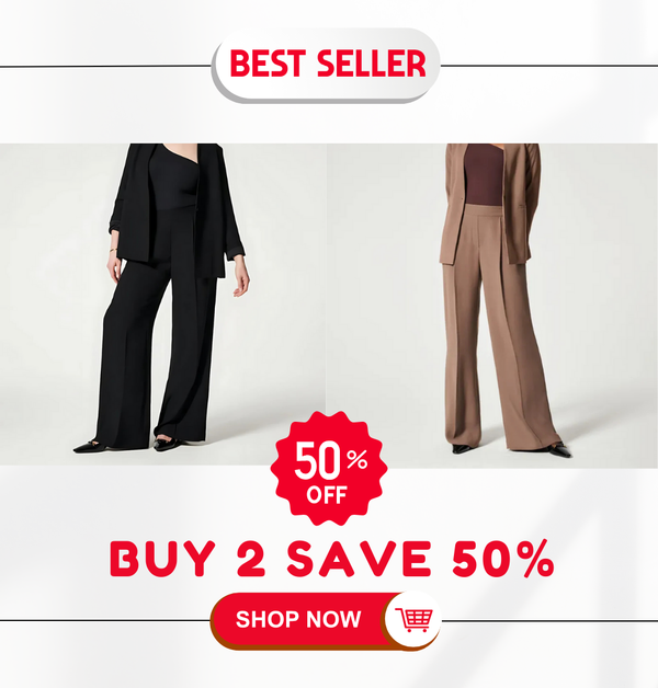 🔥 HOT SALE 50% OFF ✨ Crepe Pleated Women Trousers