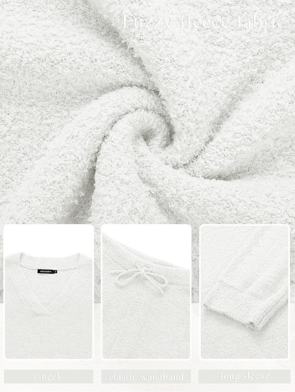 Christmas PromotionWomen's 2 Piece Outfits Fuzzy Fleece Pajama