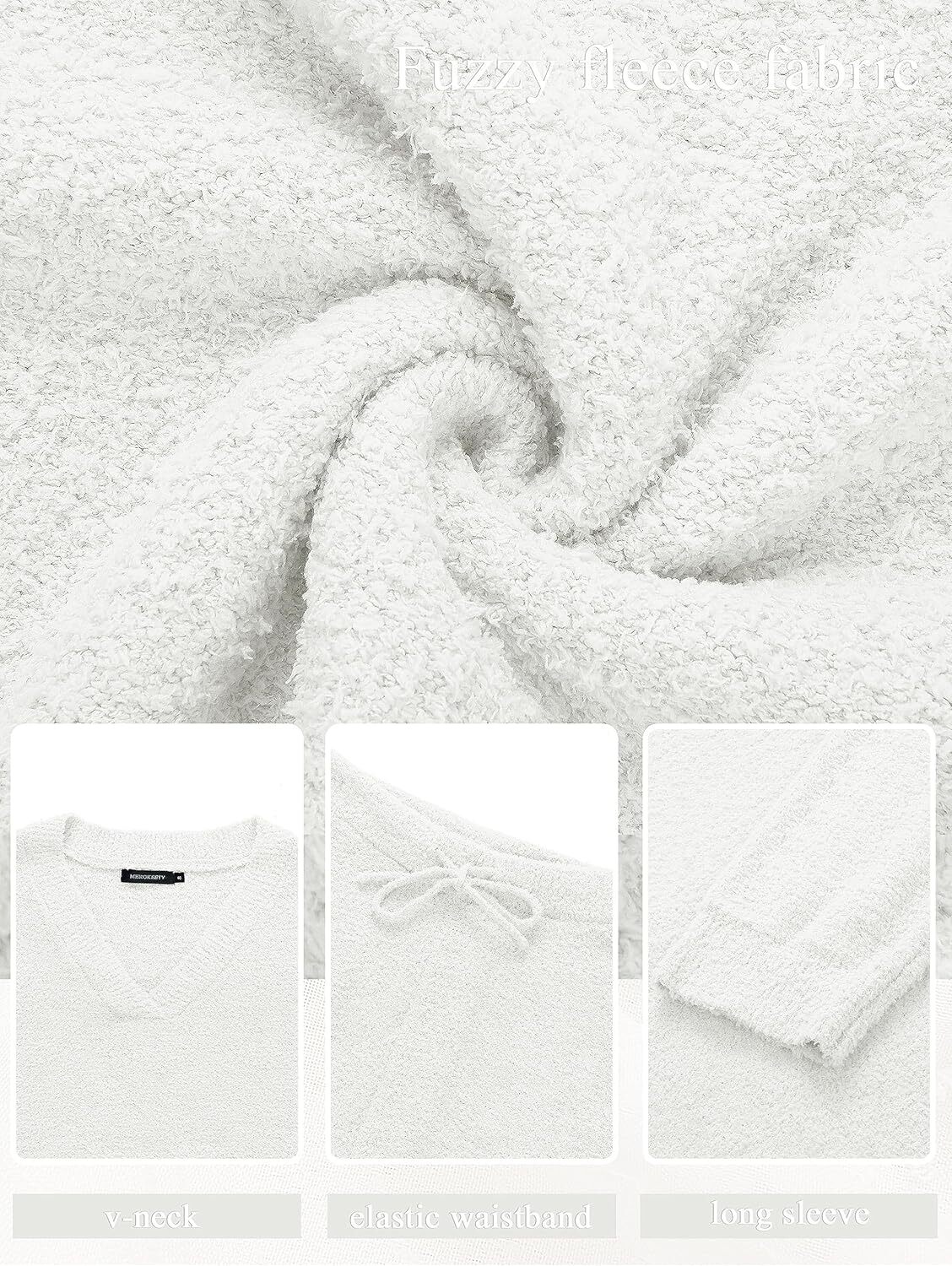 Christmas PromotionWomen's 2 Piece Outfits Fuzzy Fleece Pajama