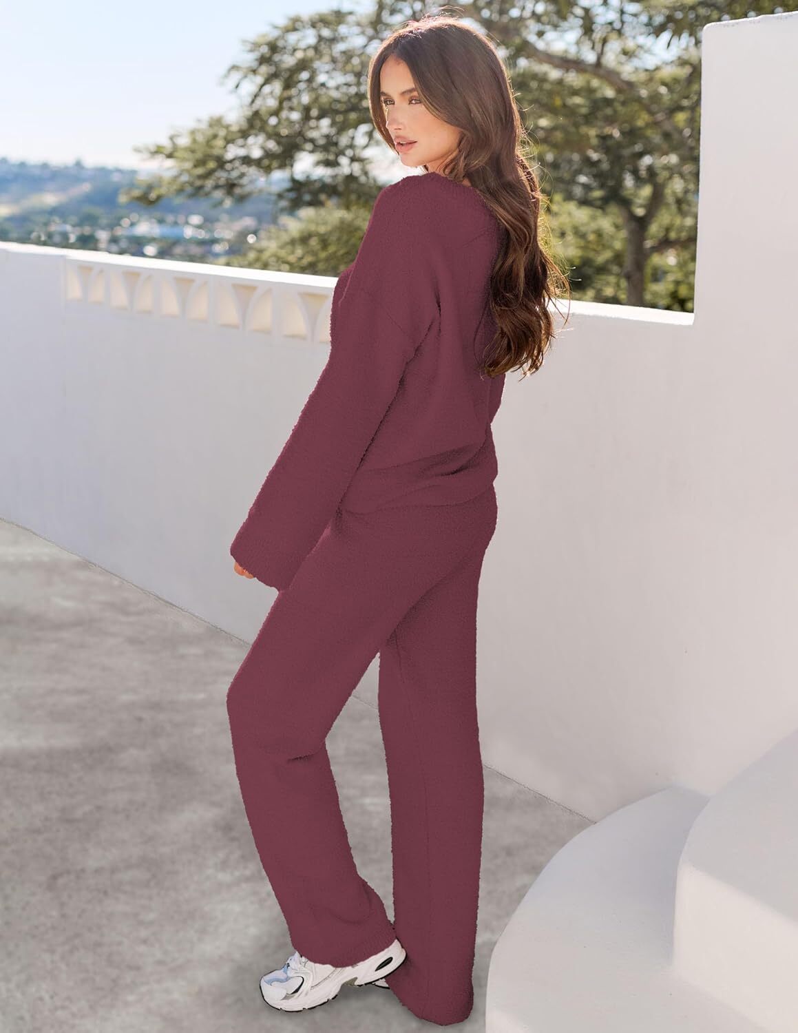 Christmas PromotionWomen's 2 Piece Outfits Fuzzy Fleece Pajama