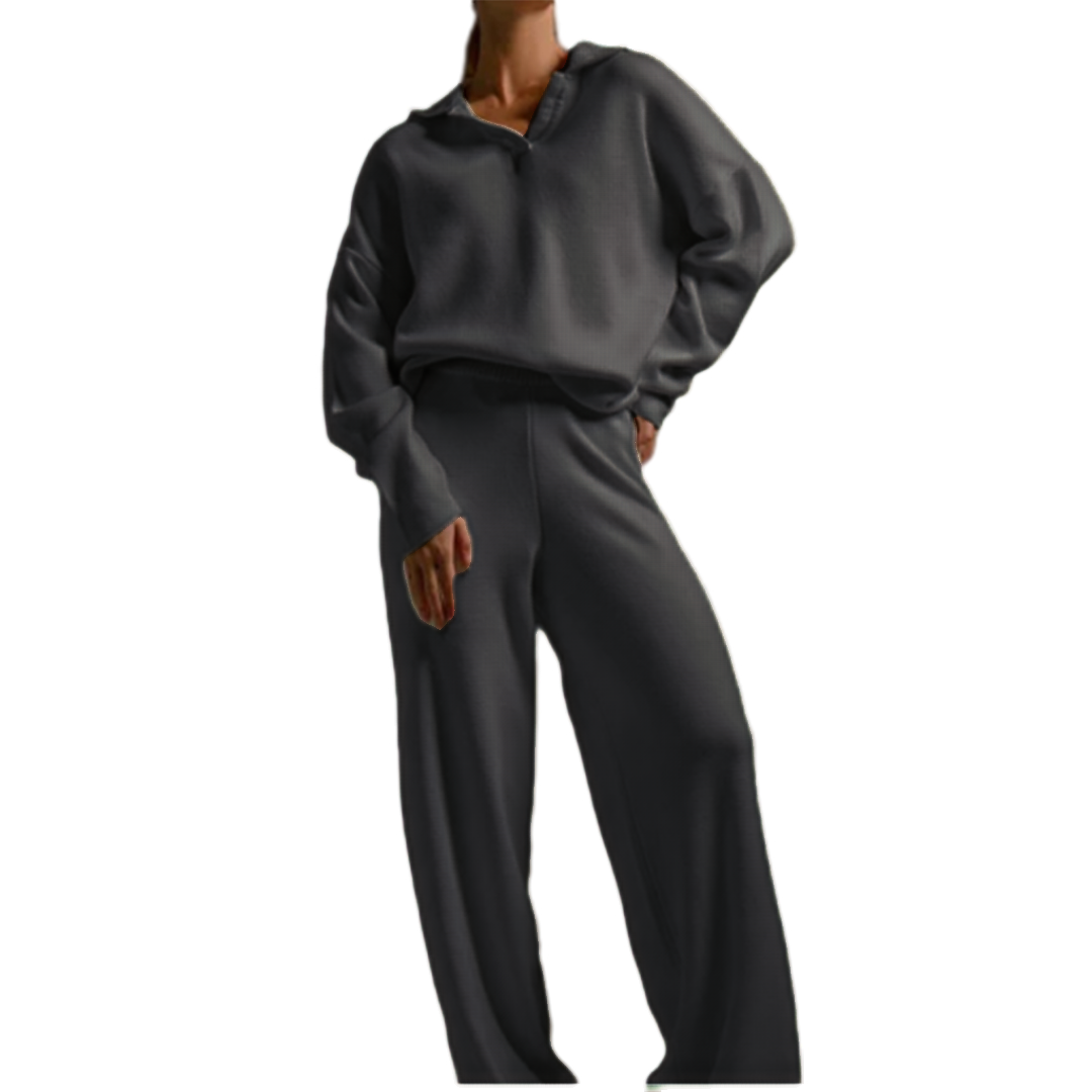 Knit Top and Wide Leg Pants 2 Piece Set