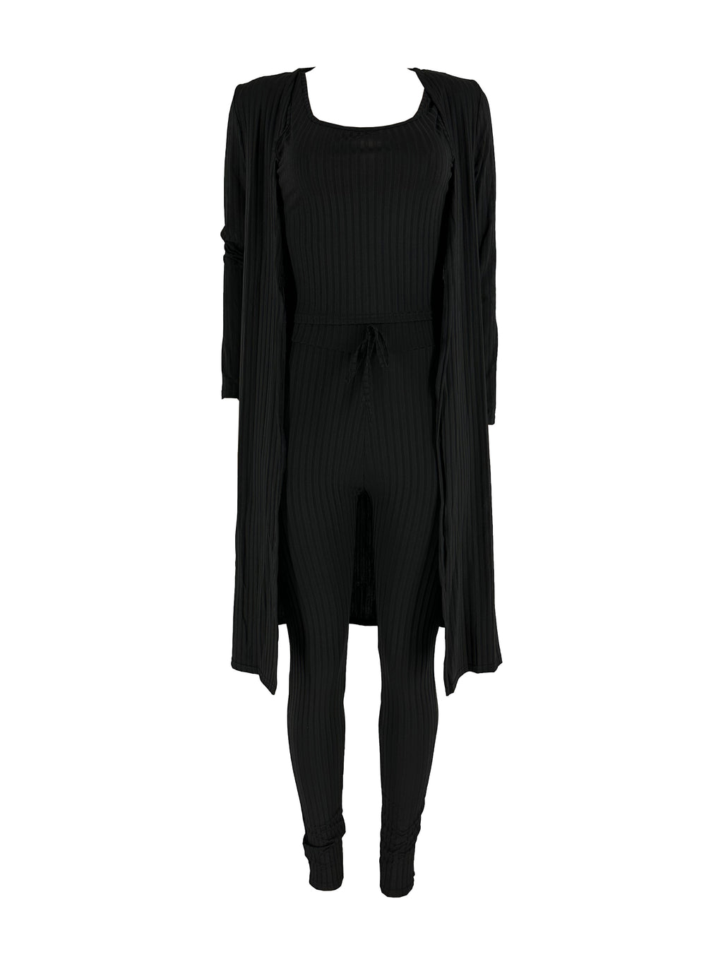 Women 3 Piece Wide Leg Pants Set Casual Long Sleeve Jacket Cardigan With Solid Tank Pants Set Dinner Suit Women