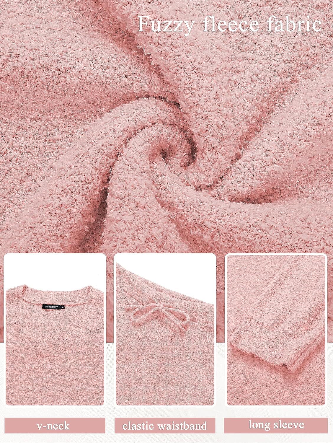 Christmas PromotionWomen's 2 Piece Outfits Fuzzy Fleece Pajama