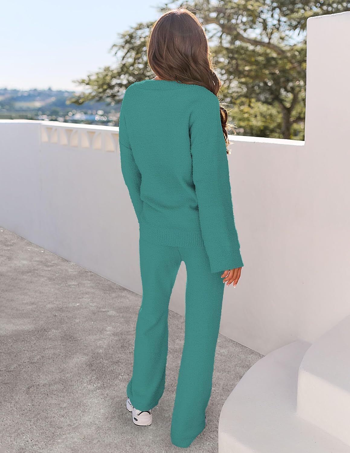 Christmas PromotionWomen's 2 Piece Outfits Fuzzy Fleece Pajama
