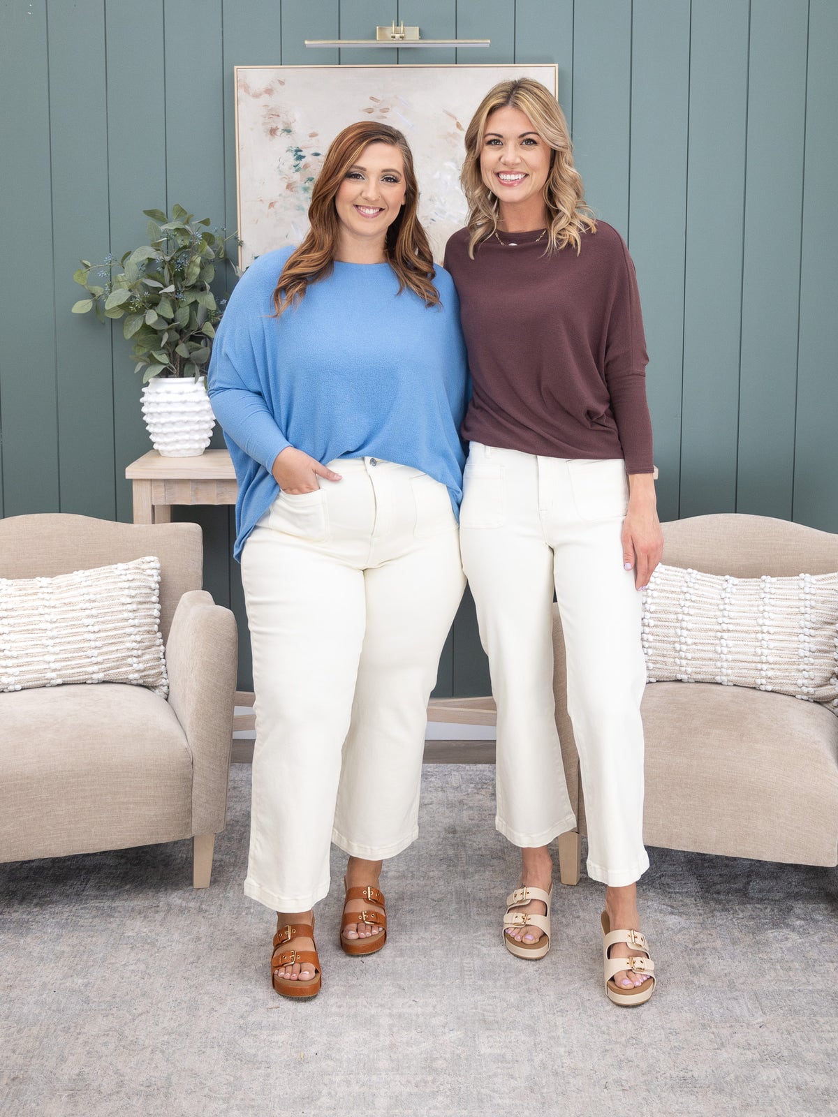 Charlotte Avery "Dreamy Knit" Boatneck Dolman Top | S - 3XL