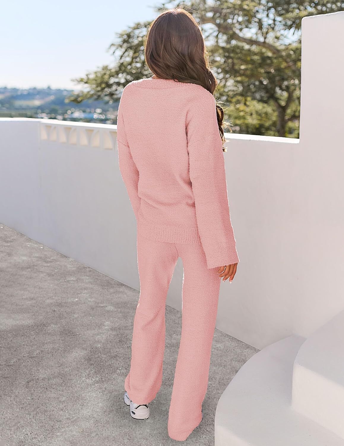 Christmas PromotionWomen's 2 Piece Outfits Fuzzy Fleece Pajama
