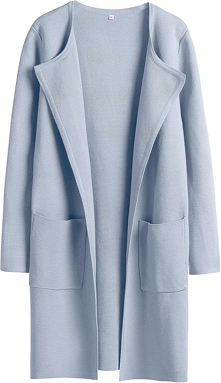 Women's Open Front Knit Lightweight Cardigan Casual Long Coatigan Sweater Lady Jacket Coat 2025 Fall Outerwear