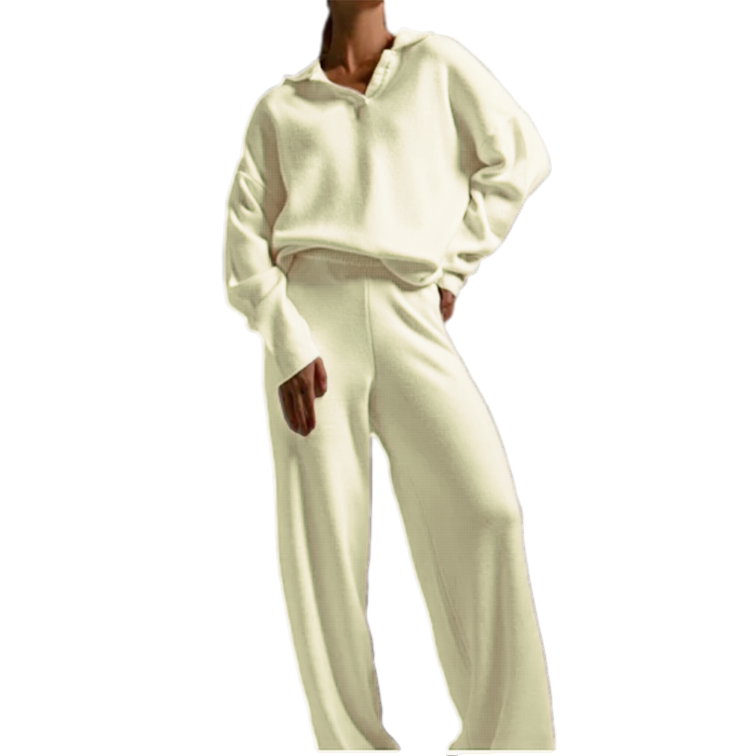 Knit Top and Wide Leg Pants 2 Piece Set