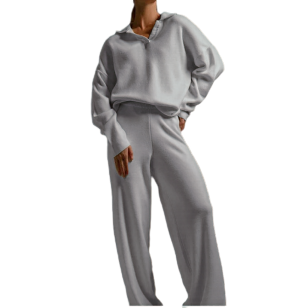 Knit Top and Wide Leg Pants 2 Piece Set
