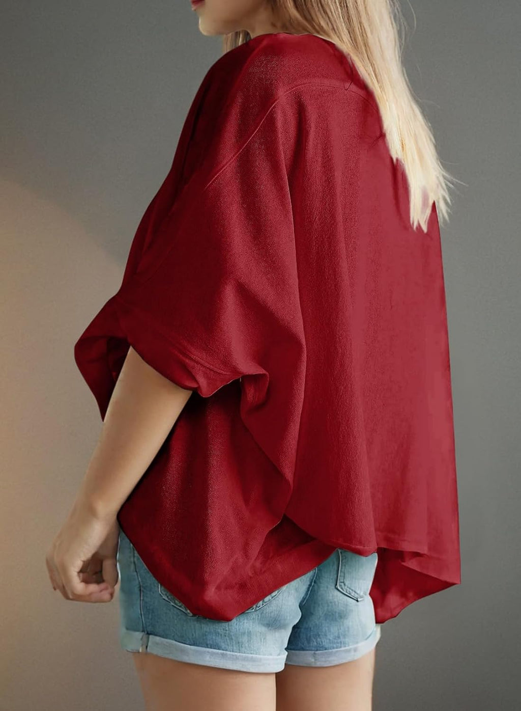 Dokotoo Summer Shirts 2025 Womens Solid T Shirts for Women Loose Oversized Tops Basic Tee