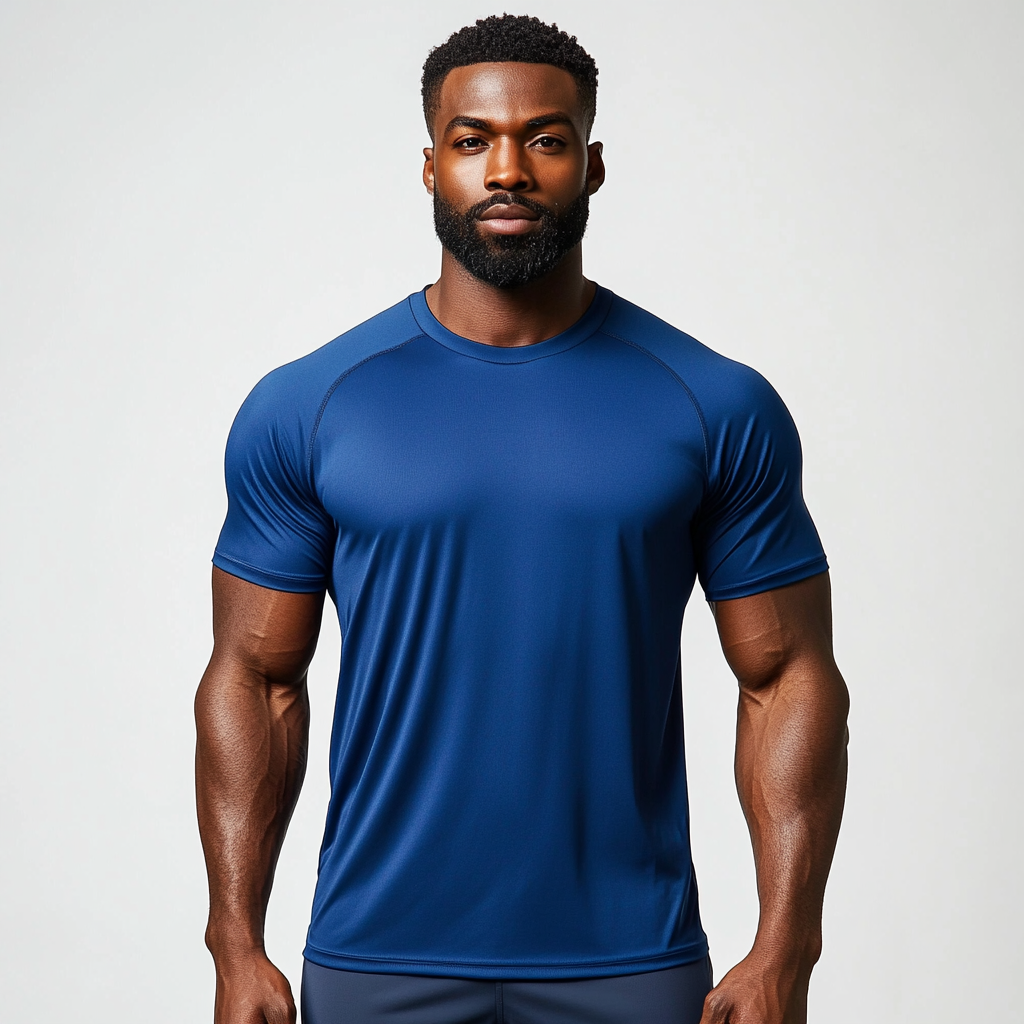Men's short sleeve crew neck sports T-shirt