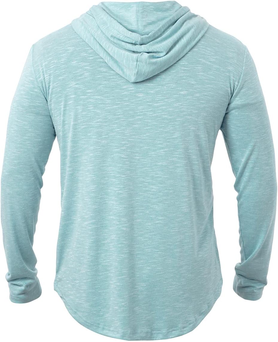 MANSDOUR Men's Athletic Hooded Shirts Long Sleeve Workout Sport Hoodie Casual Running T Shirt Quick Dry Pullover Top