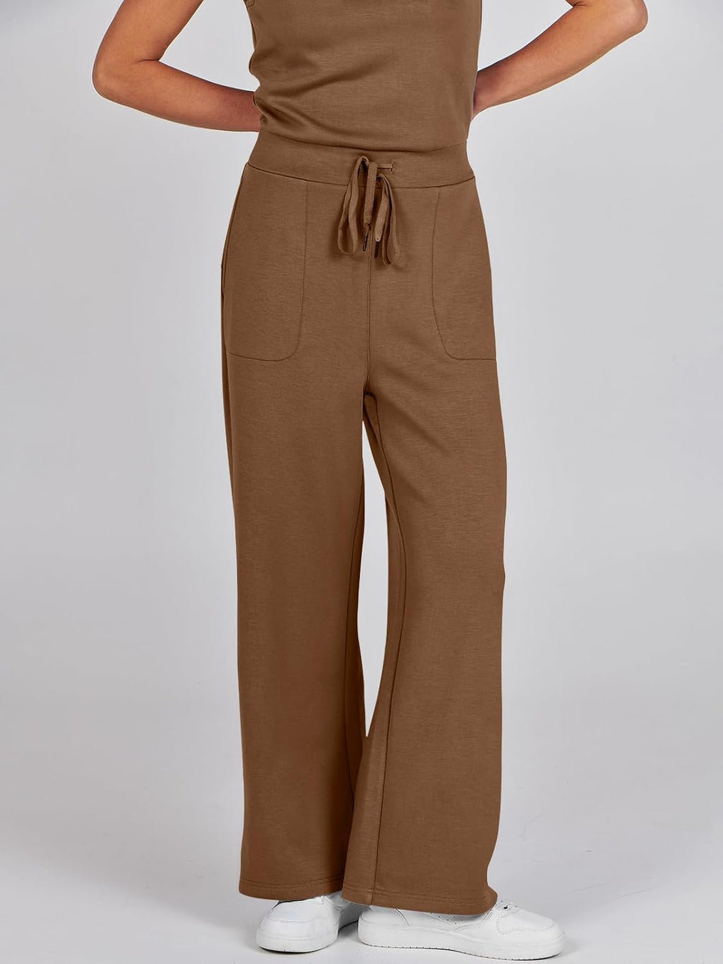 Womens Jumpsuits 2025 Casual Summer Dressy Romper Sleeveless Wide Leg Long Pants Outfits Fashion Travel Clothes