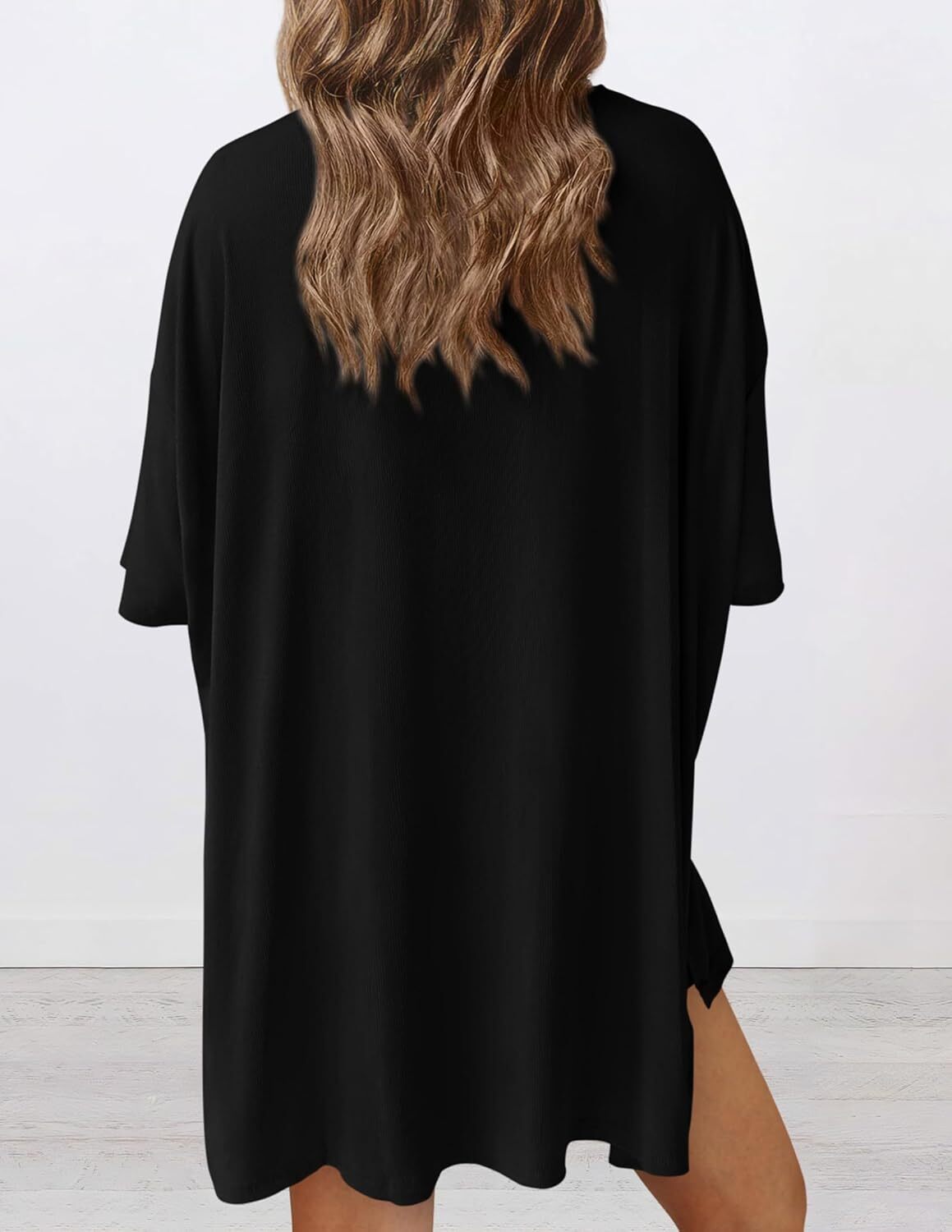 Women's Two Piece Lounge Set Casual Oversized Crewneck Tops and High Waisted Shorts Set