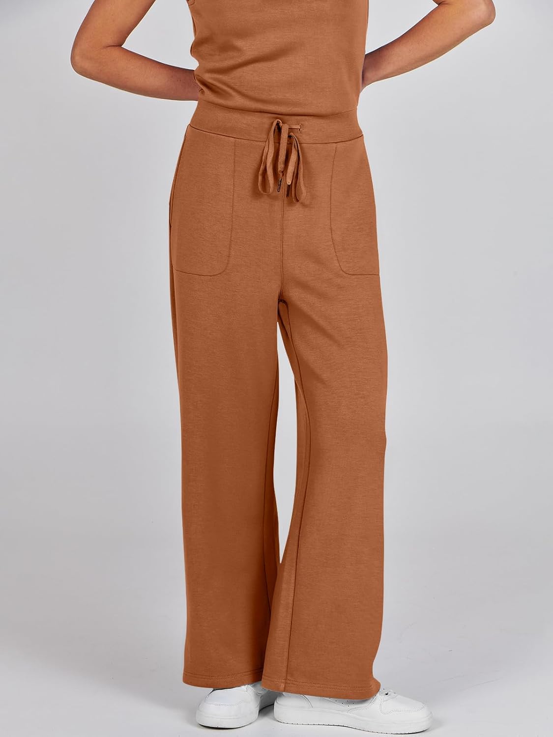 Womens Jumpsuits 2025 Casual Summer Dressy Romper Sleeveless Wide Leg Long Pants Outfits Fashion Travel Clothes