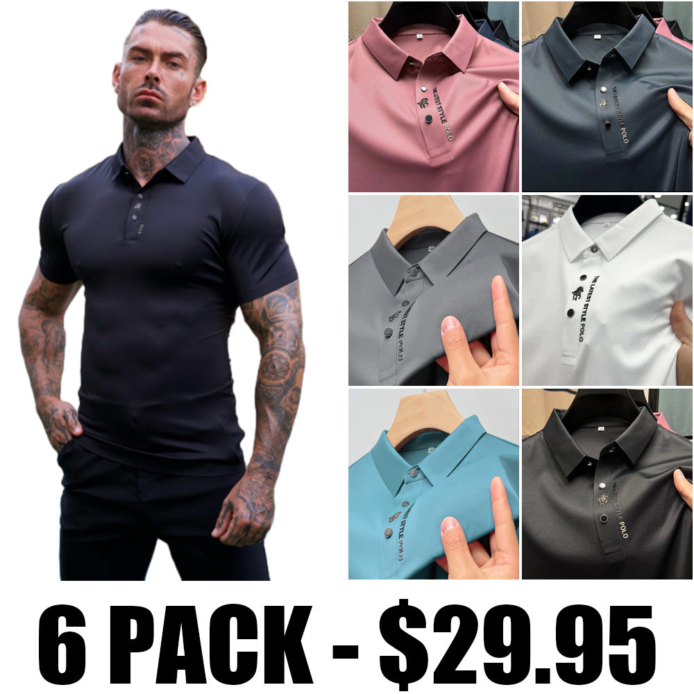 Veneto: Wrinkle-Free Muscle Fit Polo Shirt