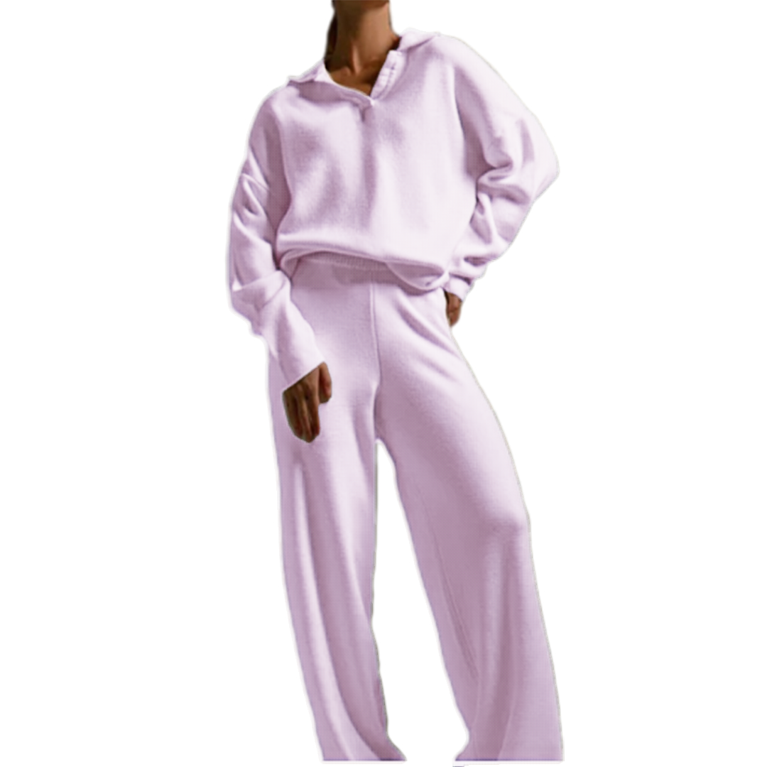 Knit Top and Wide Leg Pants 2 Piece Set