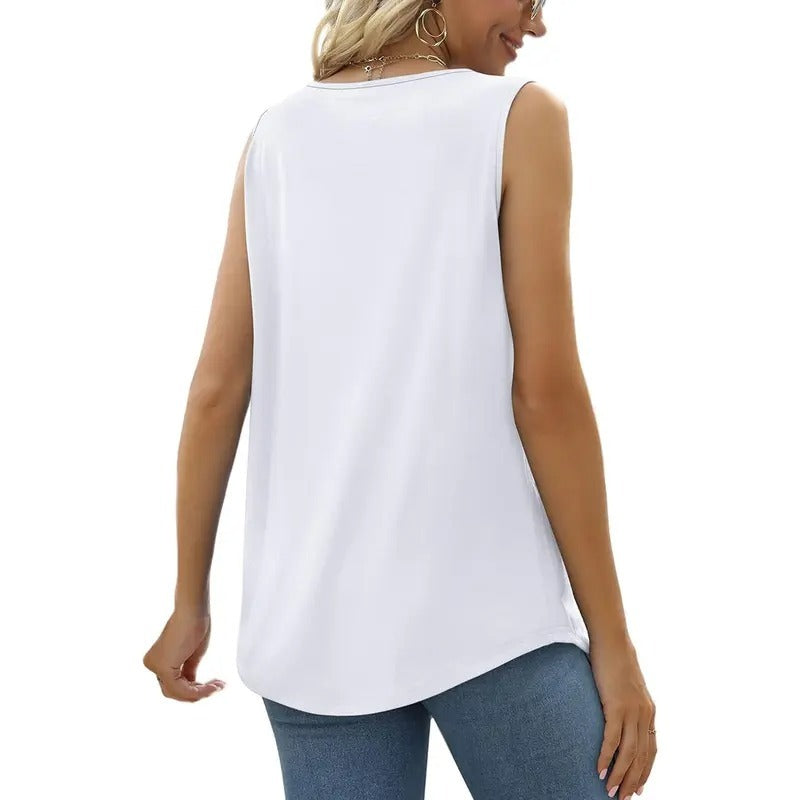 Loose Fit Casual Sleeveless Soft Tank Tops