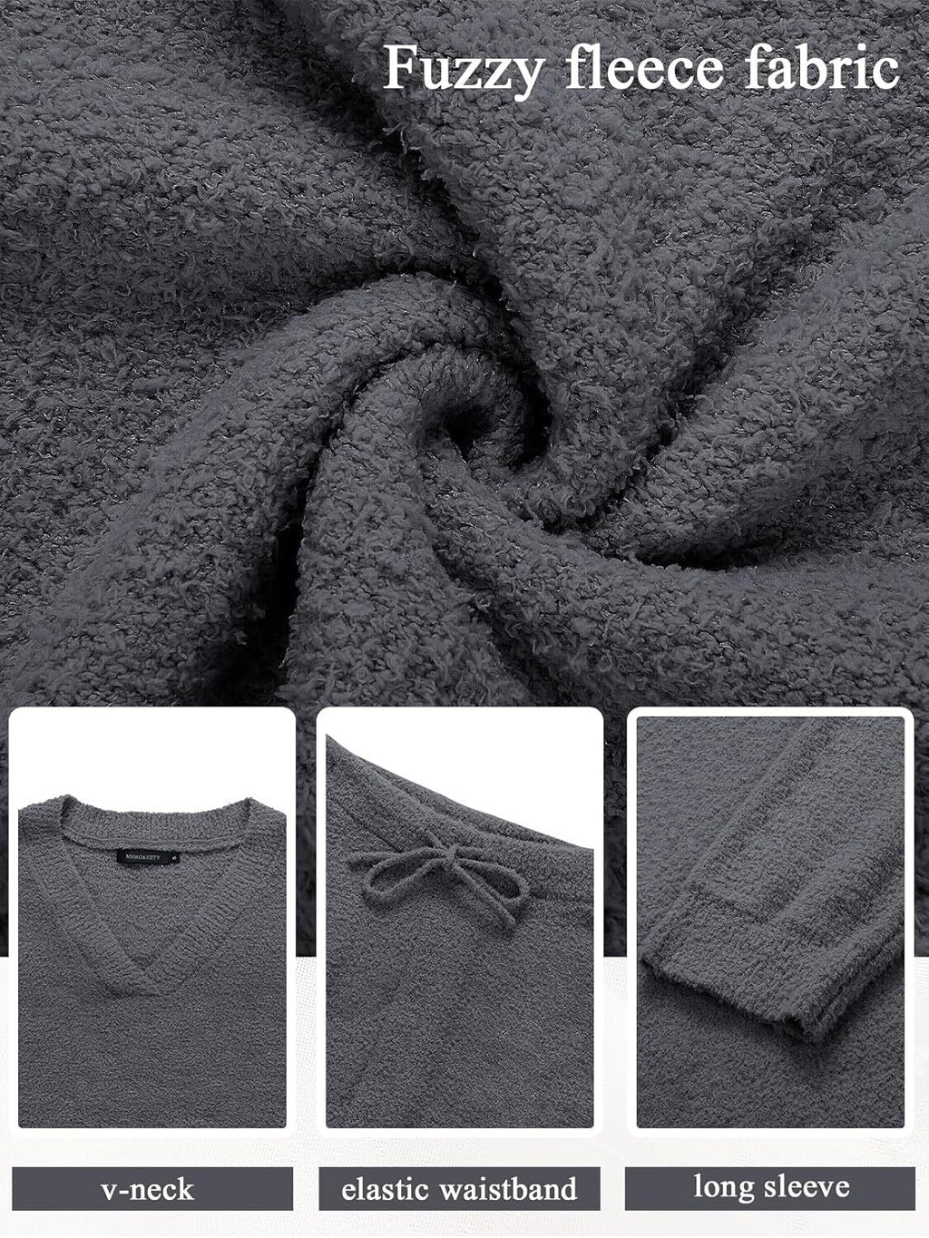 Christmas PromotionWomen's 2 Piece Outfits Fuzzy Fleece Pajama