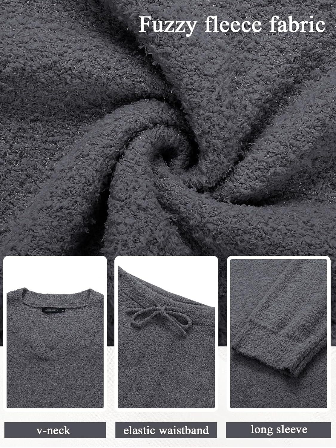 Christmas PromotionWomen's 2 Piece Outfits Fuzzy Fleece Pajama
