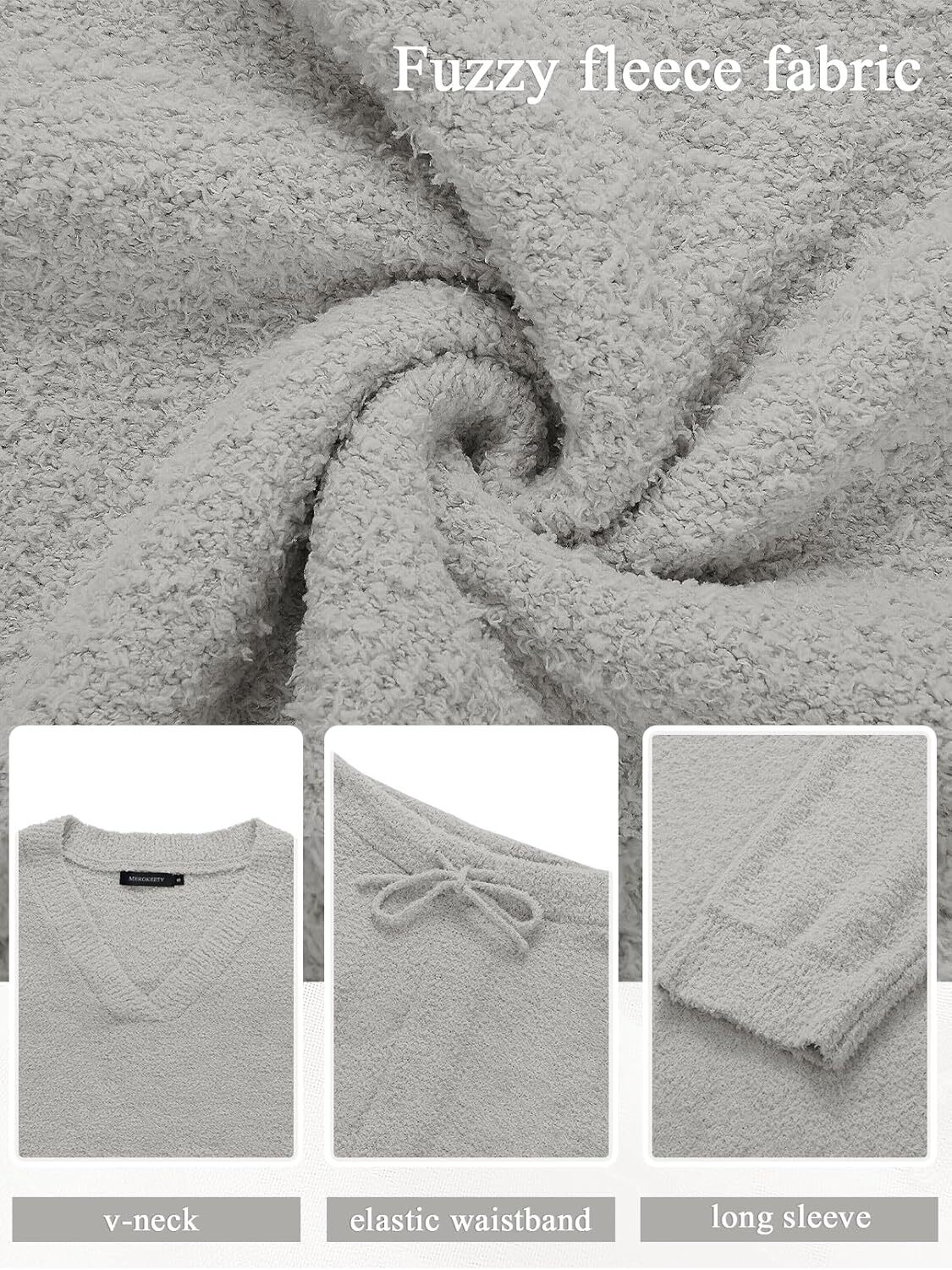 Christmas PromotionWomen's 2 Piece Outfits Fuzzy Fleece Pajama