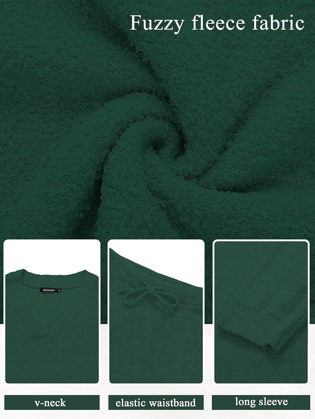 Christmas PromotionWomen's 2 Piece Outfits Fuzzy Fleece Pajama