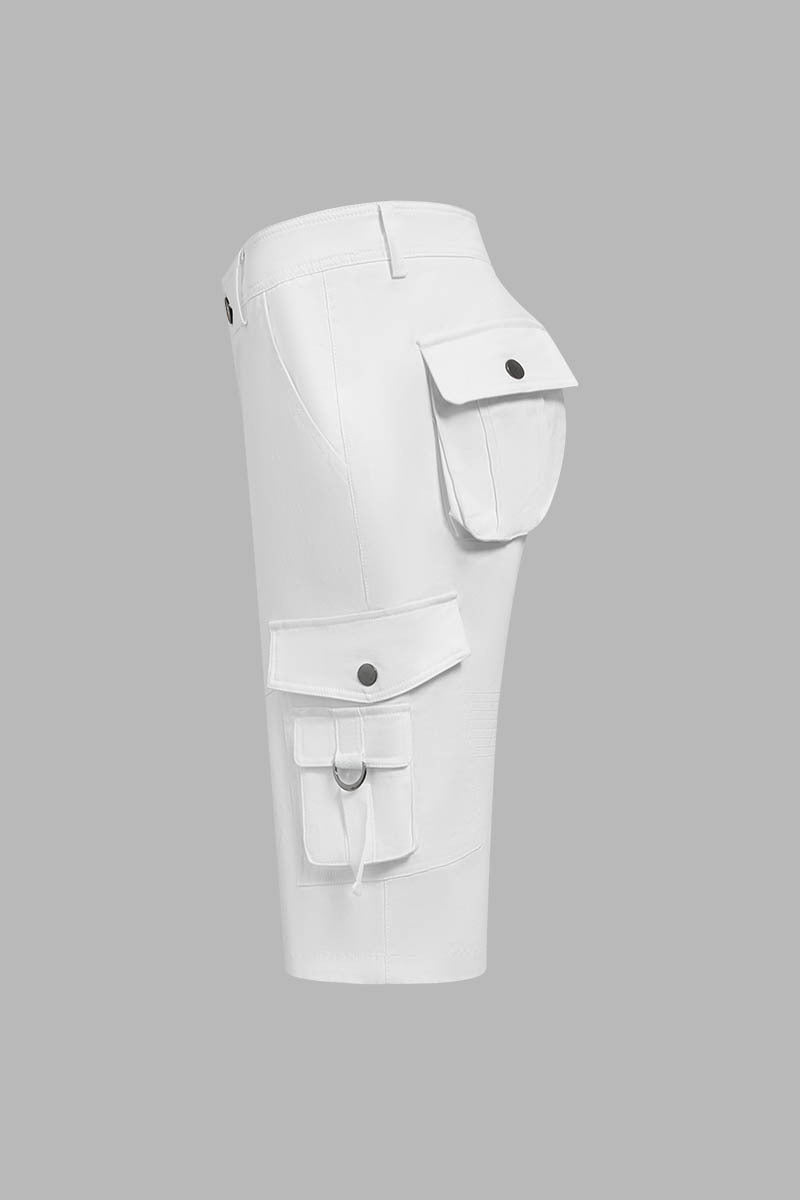 ⚡LIMITED SALE-Flap Pocket Design Bermuda Cargo Shorts