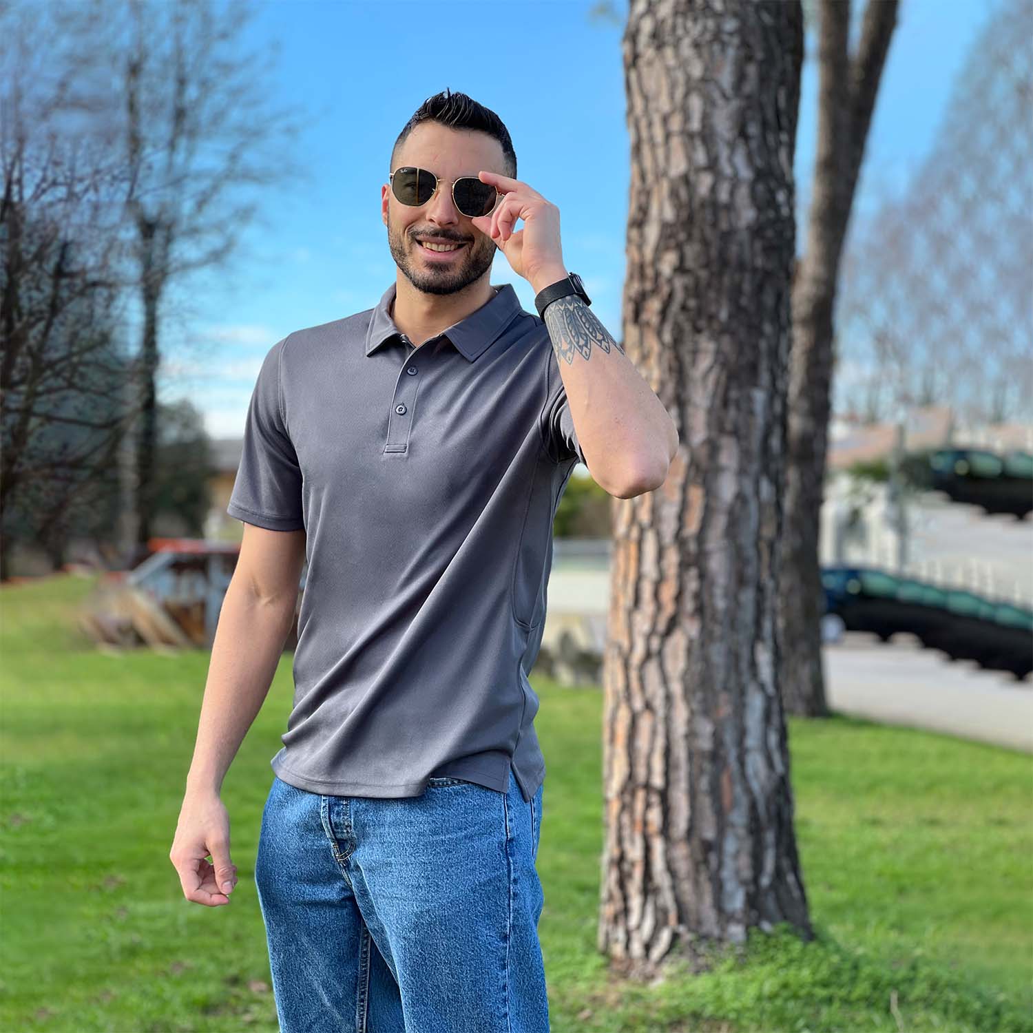 [Store 10th Anniversary Event]Men's Golf Quick Dry Polo Shirt