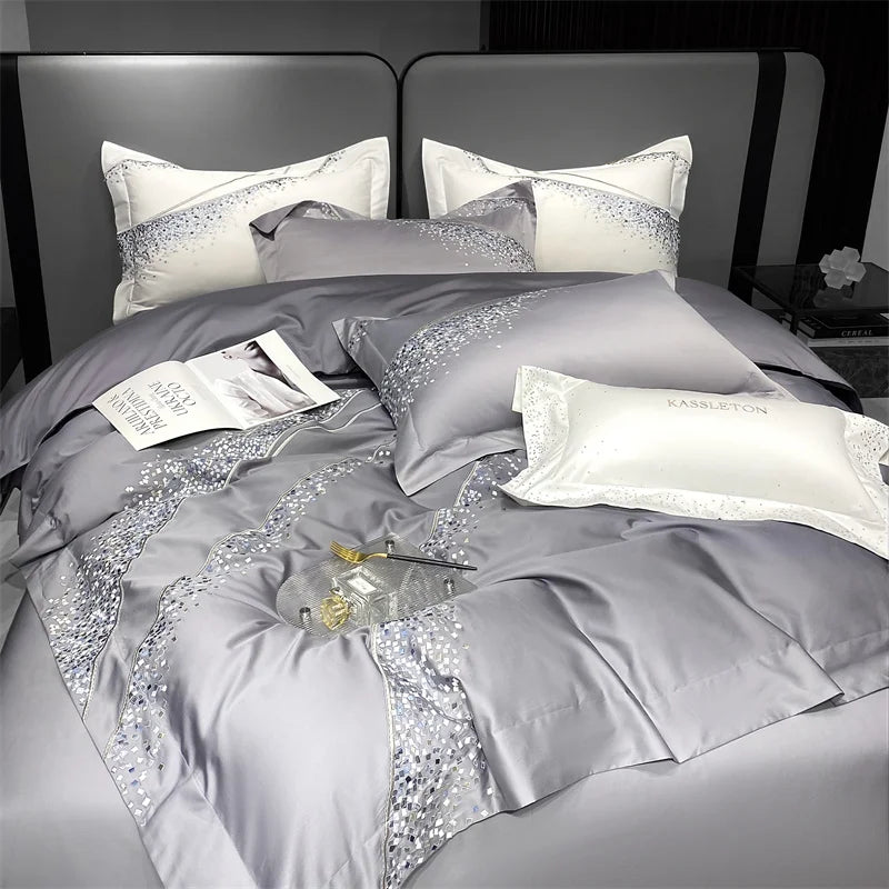 Egyptian Cotton Luxury  Duvet Cover Set