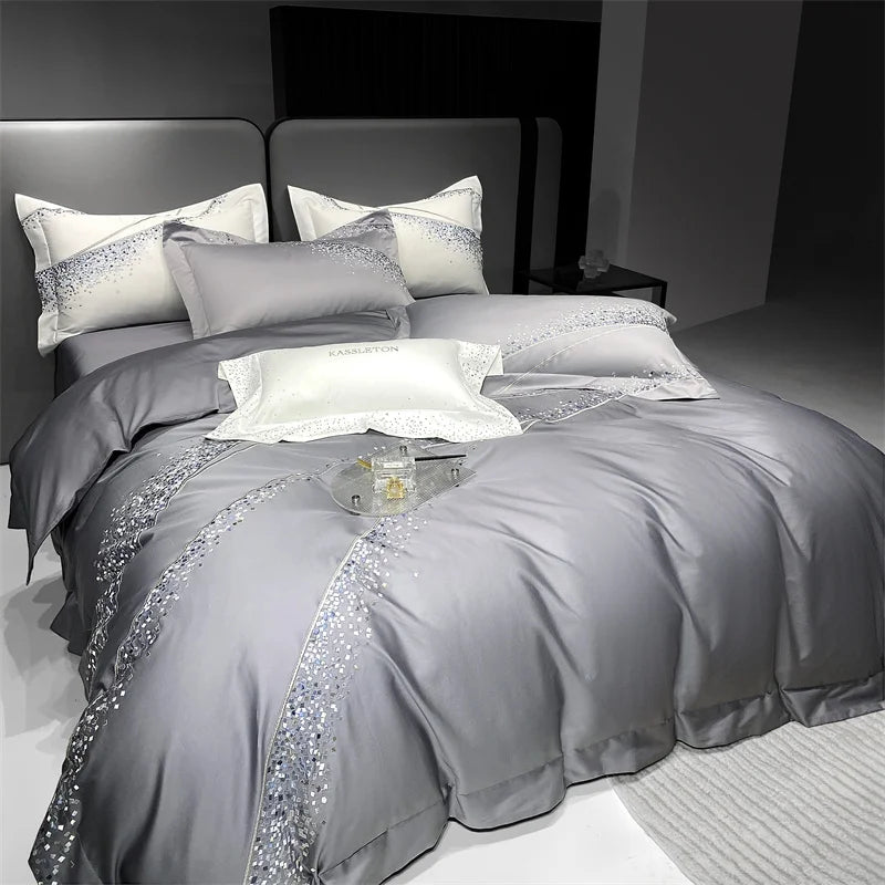 Egyptian Cotton Luxury  Duvet Cover Set