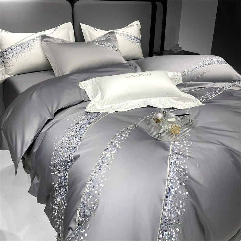 Egyptian Cotton Luxury  Duvet Cover Set