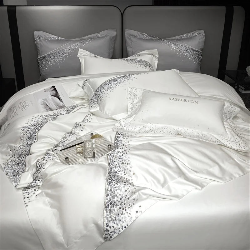 Egyptian Cotton Luxury  Duvet Cover Set