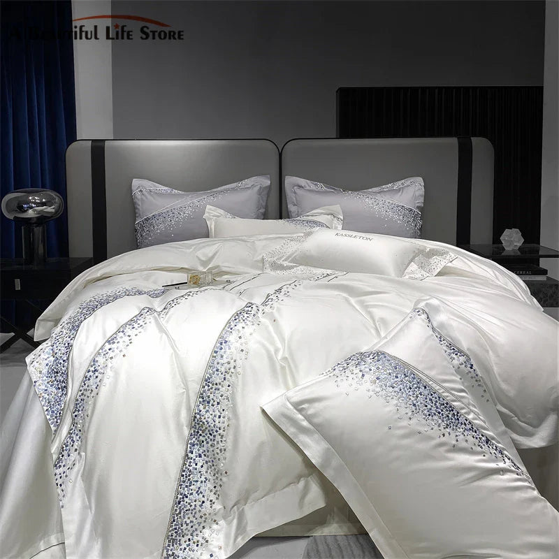 Egyptian Cotton Luxury  Duvet Cover Set