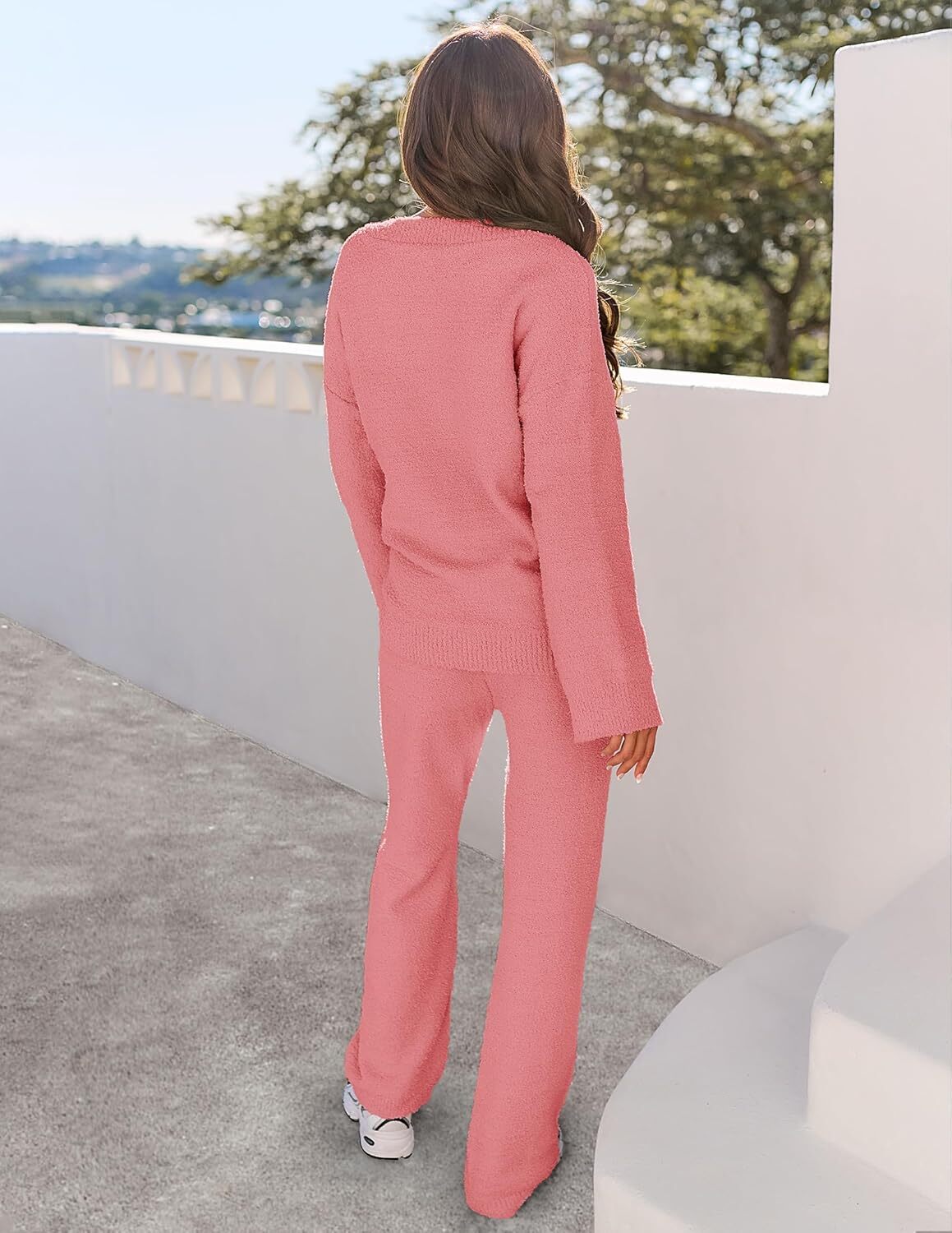 Christmas PromotionWomen's 2 Piece Outfits Fuzzy Fleece Pajama