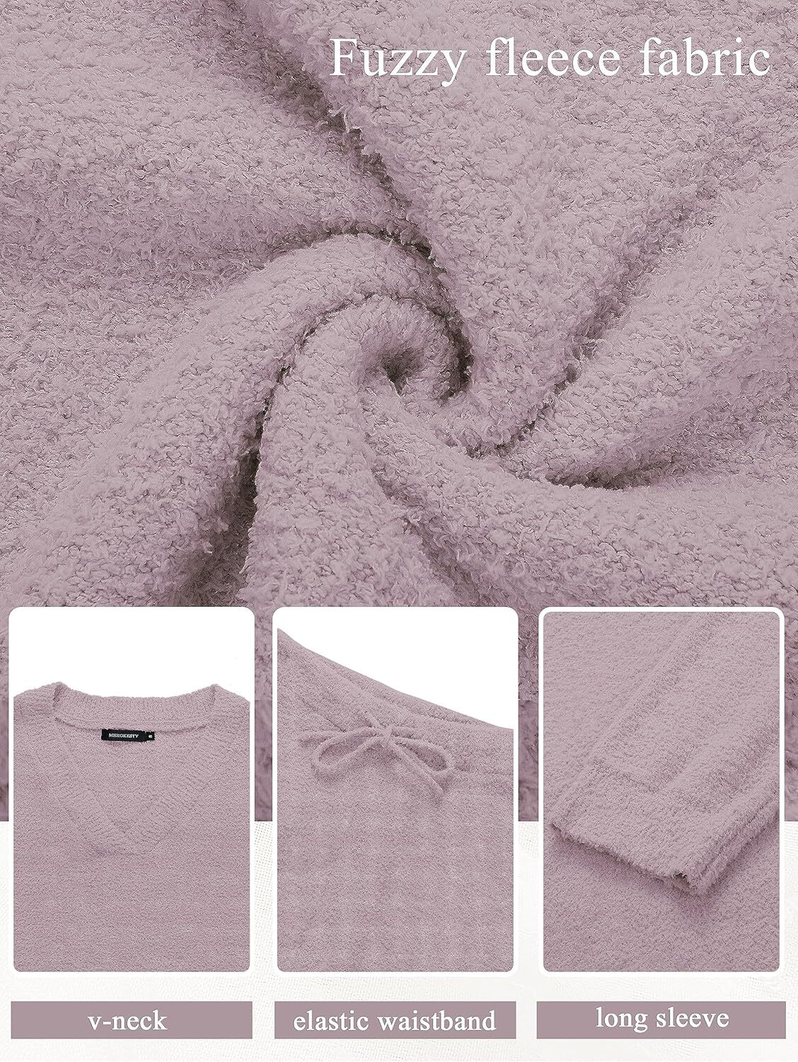 Christmas PromotionWomen's 2 Piece Outfits Fuzzy Fleece Pajama