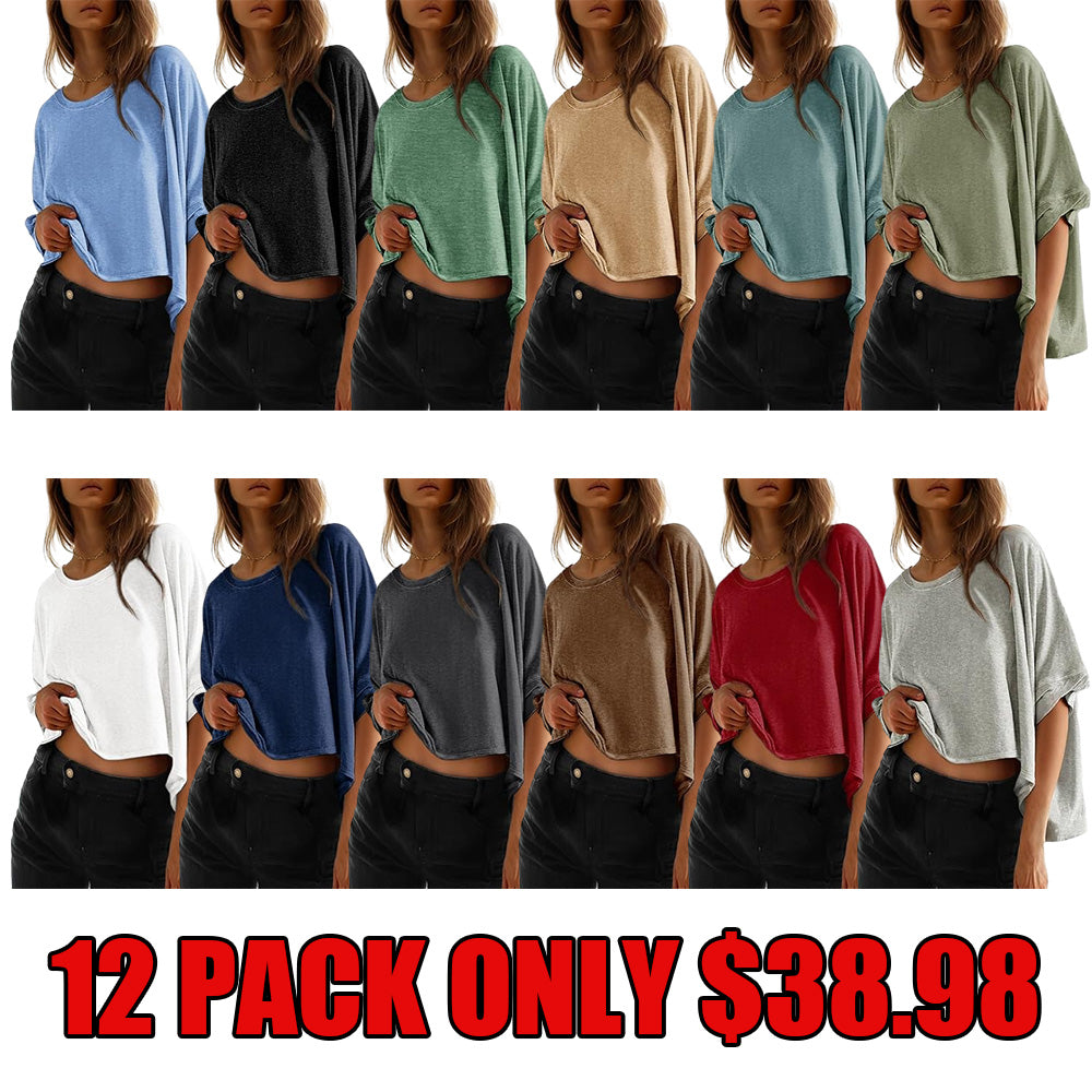 Dokotoo Summer Shirts 2025 Womens Solid T Shirts for Women Loose Oversized Tops Basic Tee