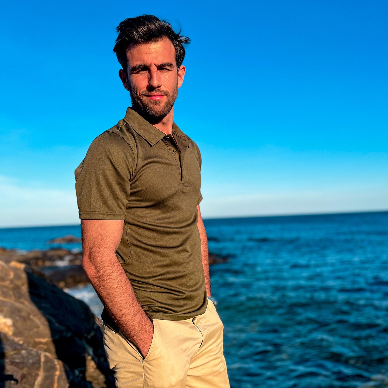 [Store 10th Anniversary Event]Men's Golf Quick Dry Polo Shirt
