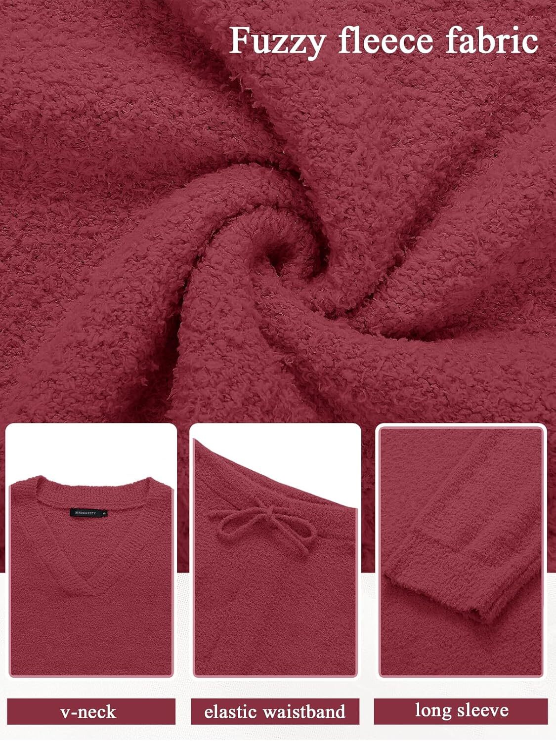 Christmas PromotionWomen's 2 Piece Outfits Fuzzy Fleece Pajama