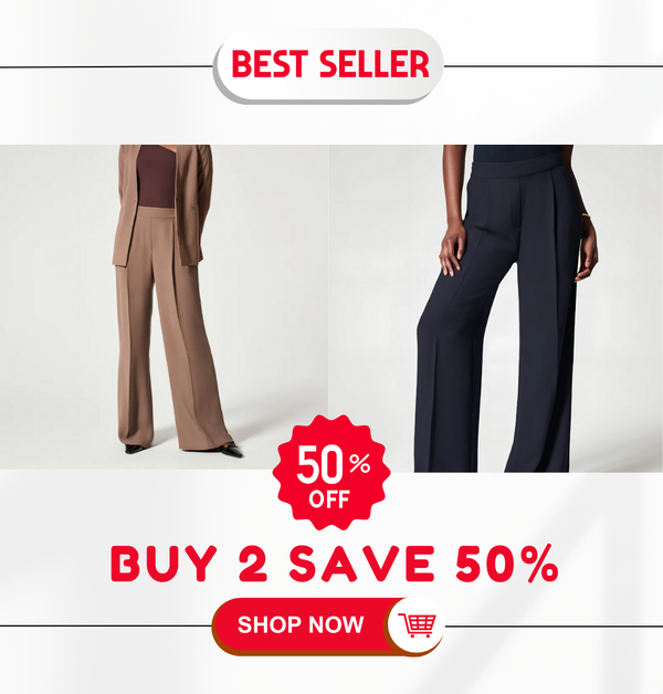 🔥 HOT SALE 50% OFF ✨ Crepe Pleated Women Trousers