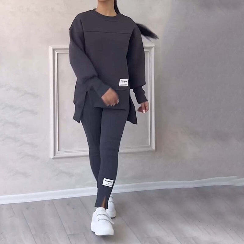 Women's Casual Sweatshirt Set Casual Leggings