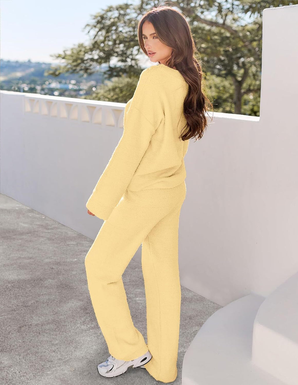 Christmas PromotionWomen's 2 Piece Outfits Fuzzy Fleece Pajama