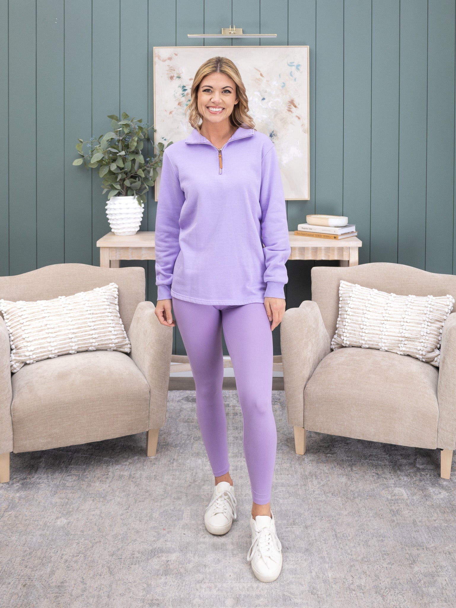 1/4 Zip "Lived - In" Garment Washed Pullover by DD Design | S-5XL