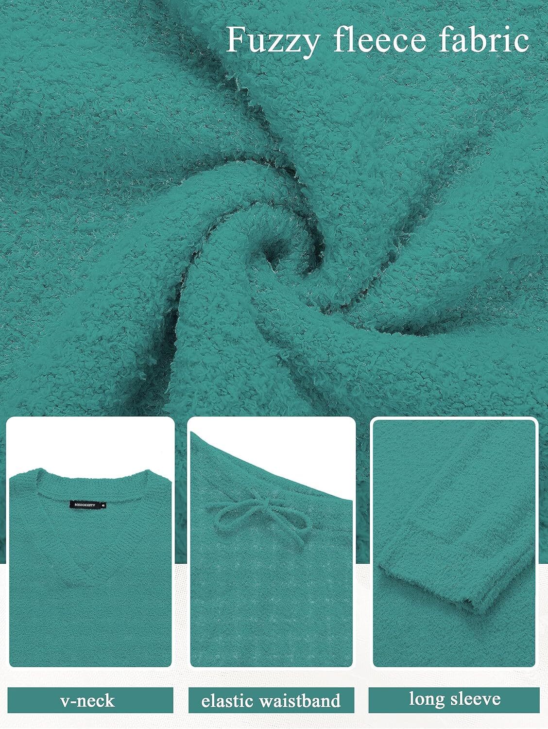 Christmas PromotionWomen's 2 Piece Outfits Fuzzy Fleece Pajama