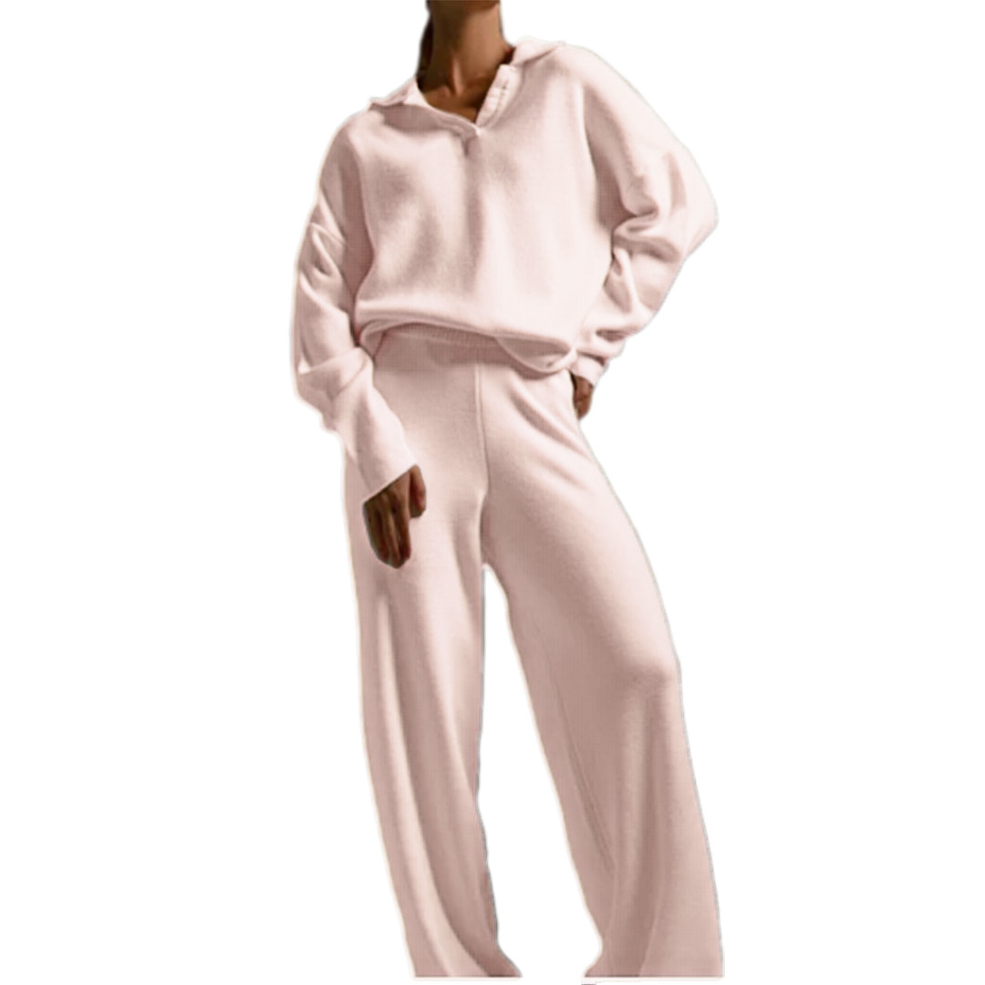 Knit Top and Wide Leg Pants 2 Piece Set