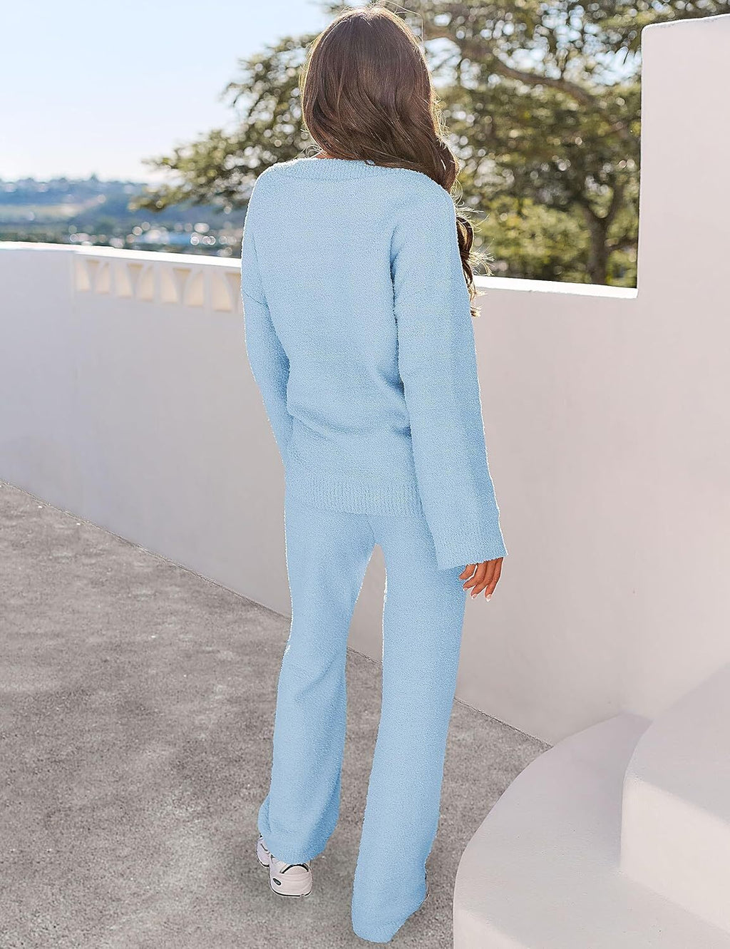 Christmas PromotionWomen's 2 Piece Outfits Fuzzy Fleece Pajama